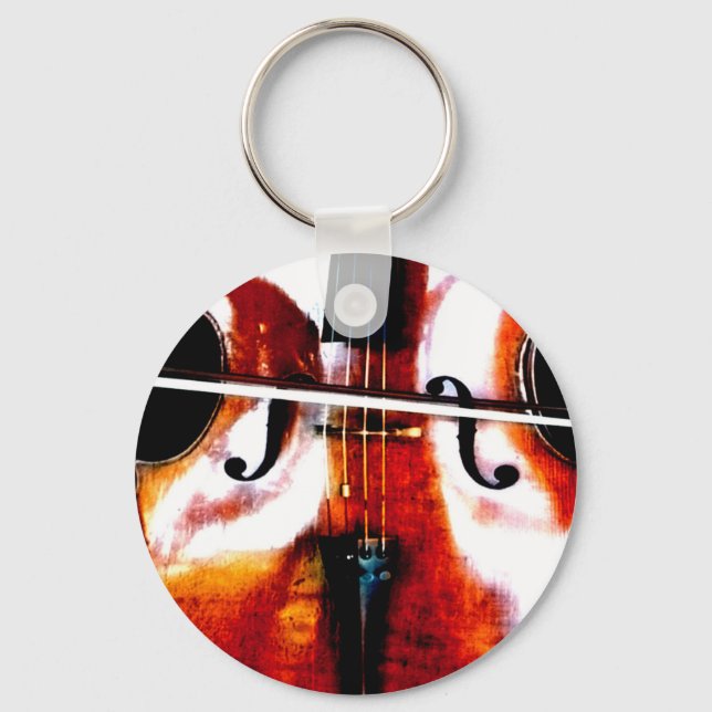 Cello Music är livlig konstnär Nyckelring (Framsida)