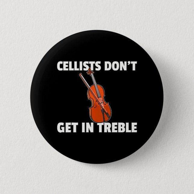 Cello Music Cellist eller Cello Player Knapp (Framsida)