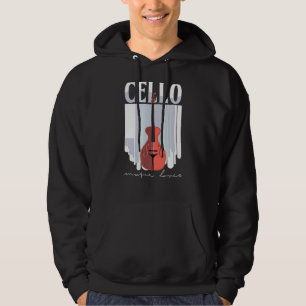 Cello Music Cellist Musician Cello Player Orbröst Hoodie