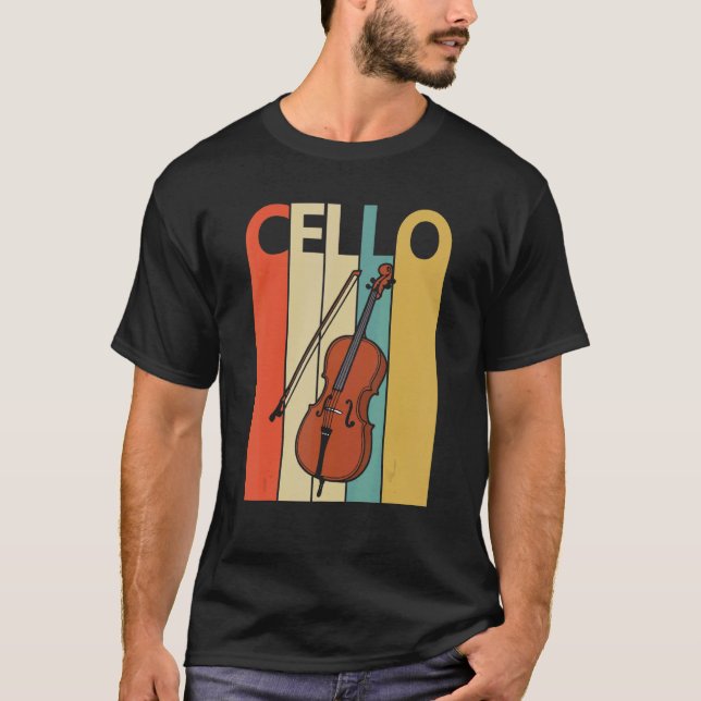 Cello Music Instrument Cellist T Shirt (Framsida)