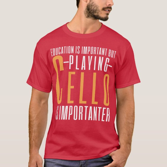Cello Music Musical T Shirt (Framsida)