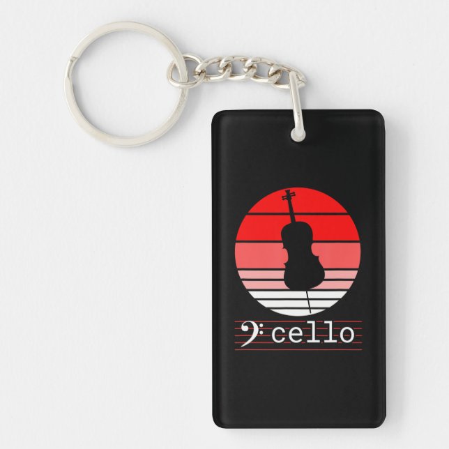Cello Musical Instrument med Red Sunset Cello (Framsidan)