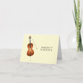 Cello Musician Music Teacher String Orchestra Anteckningskort