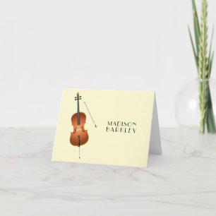 Cello Musician Music Teacher String Orchestra Anteckningskort