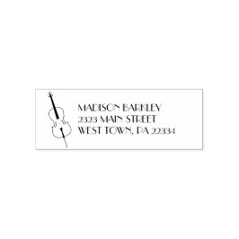 Cello Musician Music Teacher String Orchestra Självfärgande Stämpel