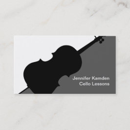 Cello Musician Teacher Player Cellist Music Visitkort
