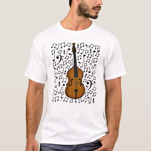 Cello Musik noter Cellist String Music Teacher T Shirt (Framsida)