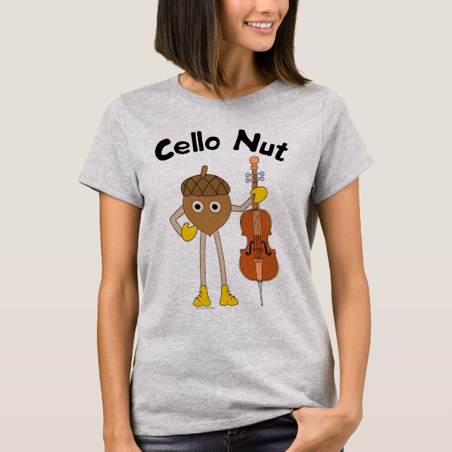 Cello Nöt Text T Shirt (Framsida)