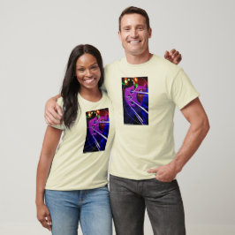 Cello och spiral American Apparel V-nacke shirt Tee