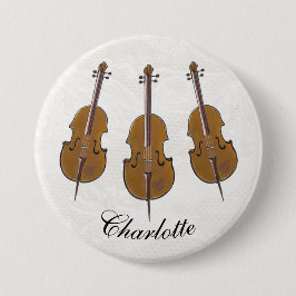 Cello personlig badge knapp