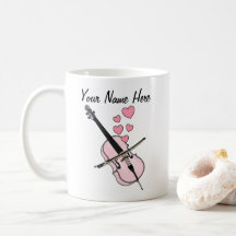Cello Personligt bröllp Mugg Cellist Musician Gift