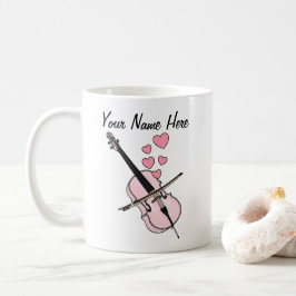 Cello Personligt bröllp Mugg Cellist Musician Gift