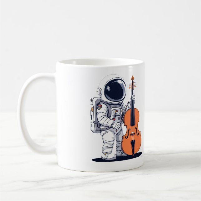 Cello Player Astronaut Mugg (Vänster)