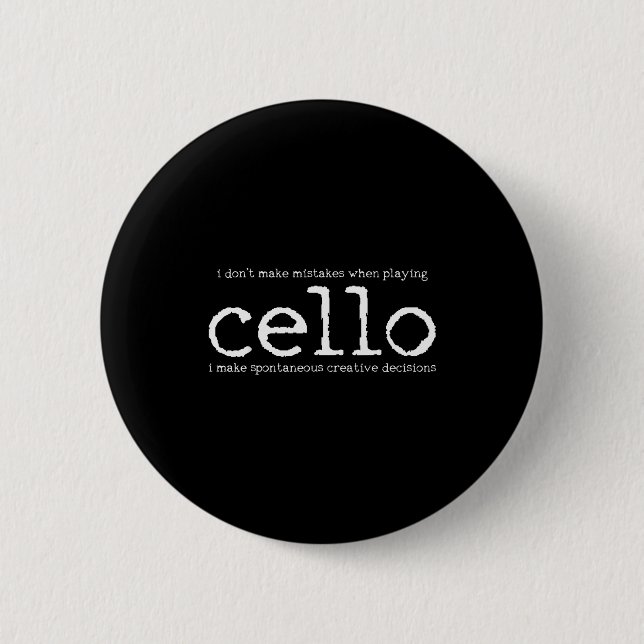 Cello Player Cellist Funny Gift  Knapp (Framsida)