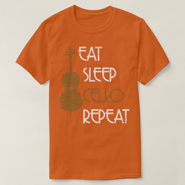 Cello Player Cellist T Shirt (Design framsida)