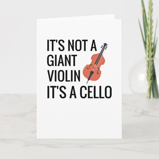Cello Player Gifts | Cello Orchestra Cellist Kort (Framsida)
