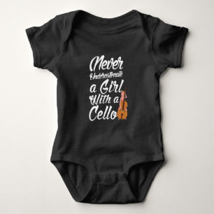 Cello Player Girl Orchestra Music Älskare Musike T Shirt
