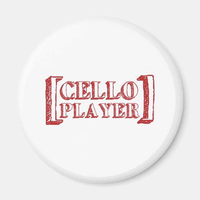 Cello Player Magnet (Framsidan)