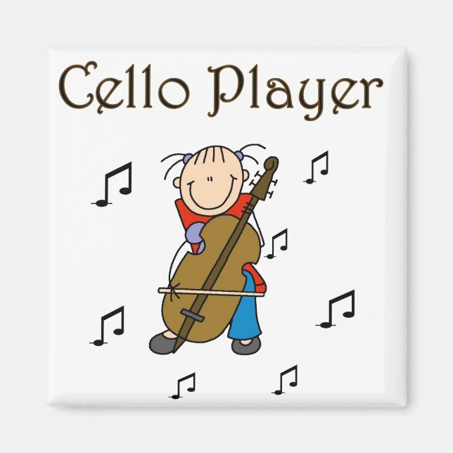 Cello Player Magnet (Framsidan)