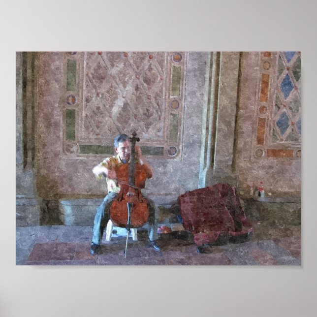 CELLO PLAYER POSTER (Framsidan)