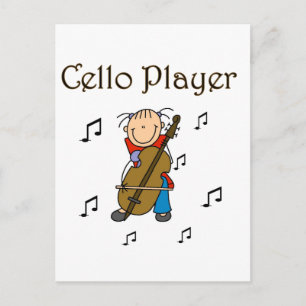 Cello Player Tshirts och Gifts Vykort