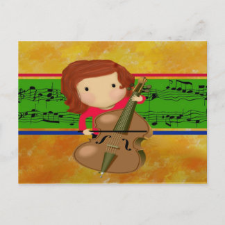 Cello Practice Vykort