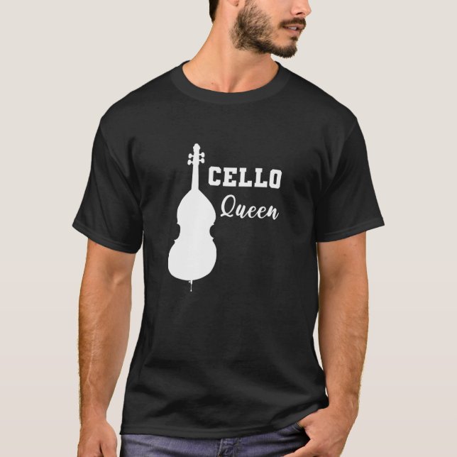 Cello Queen Instrumentalist T Shirt (Framsida)