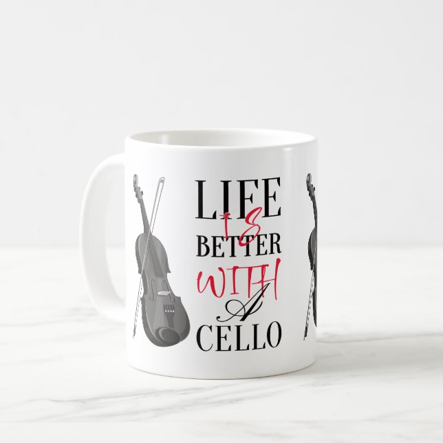 Cello Quotes Mugg (Framsida vänster)
