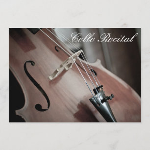 Cello Skäl elegant snyggt prestanda Inbjudningar