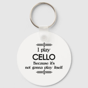 Cello - Spela upp självunderhållande Deco Music Nyckelring