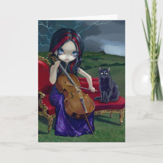 "Cello Storm"-hälsningskort Kort