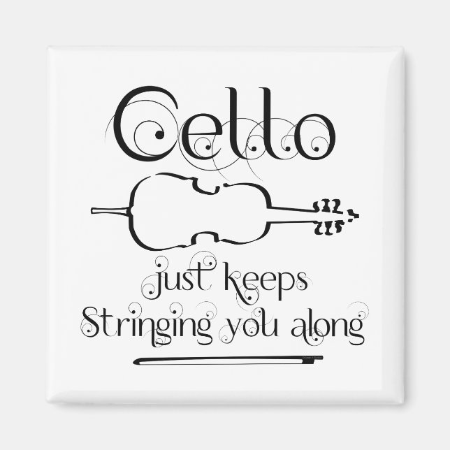 Cello String Along Magnet (Framsidan)