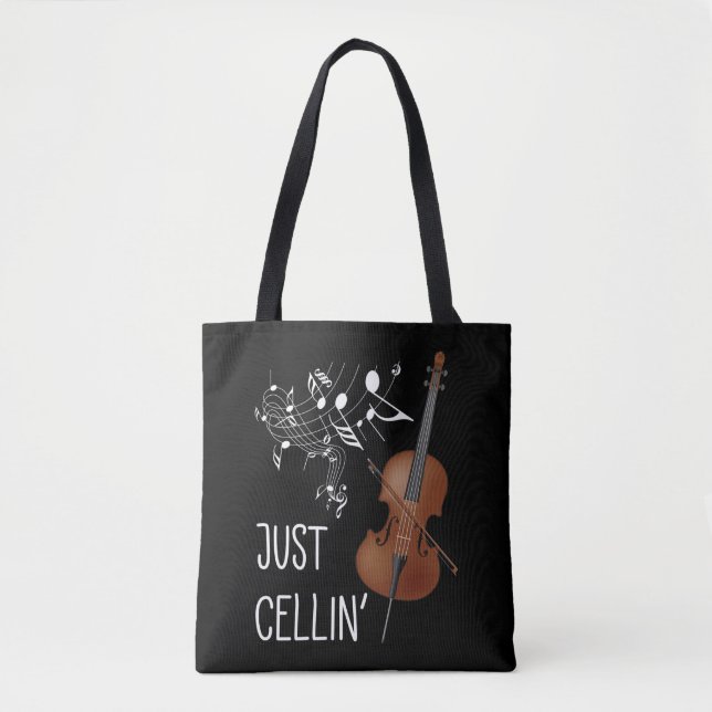 Cello String Instrument Cellist Humor violoncello Tygkasse (Framsida)