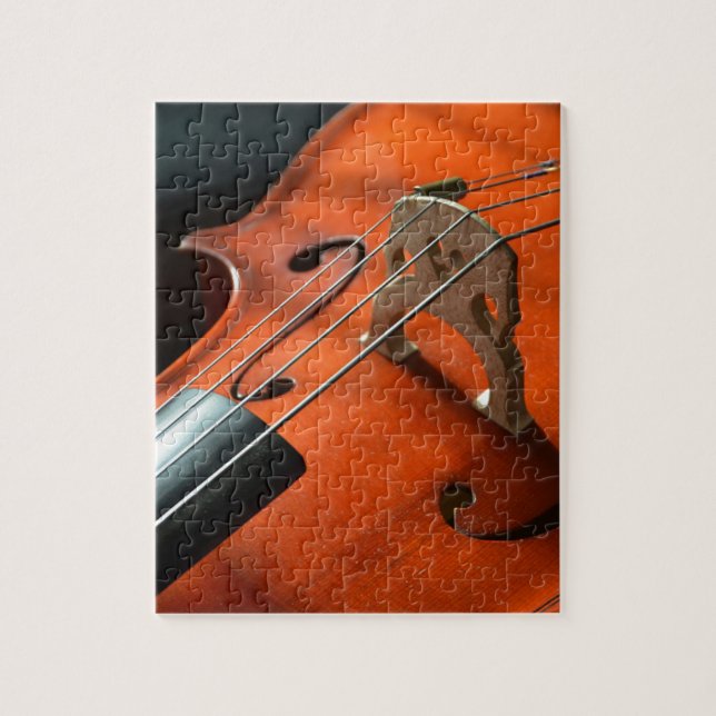 Cello Strings Stringed Instrument Wood Instrument Pussel (Vertikal)