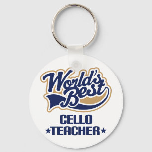 Cello Teacher Gift Nyckelring