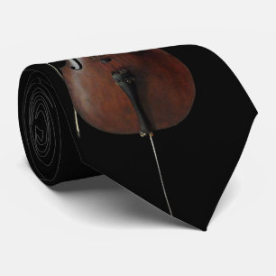Cello Tie in Black (eller anpassningsbar färg) Slips