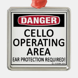 Cello-verksamhetsområde Julgransprydnad Metall