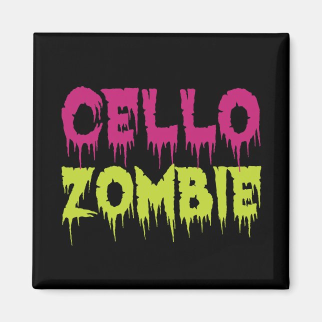 Cello Zombie Magnet (Framsidan)