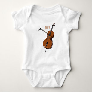 Cellos tecknad illustration t shirt