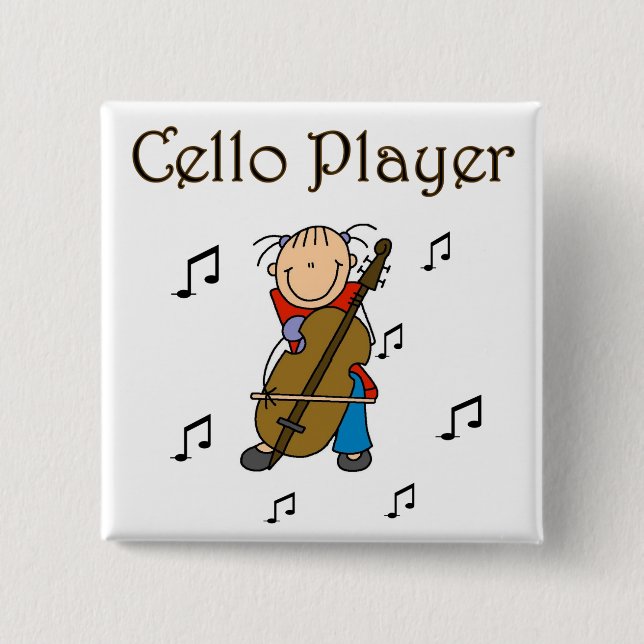 Cellospelare knapp (Framsida)