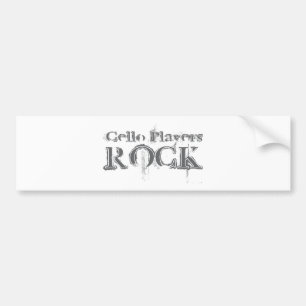Cellospelare Rockar Bildekal