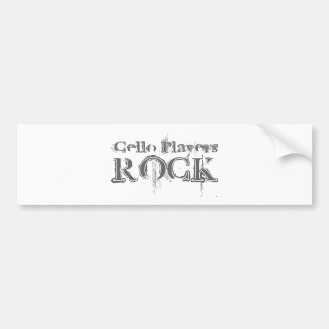 Cellospelare Rockar Bildekal (Framsidan)