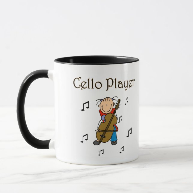 Cellospelarens T-shirts och presenter Mugg (Vänster)