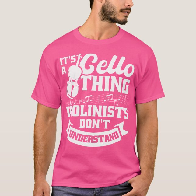 Cellosträngspelare Cellist Symfoniorkester Vio T Shirt (Framsida)