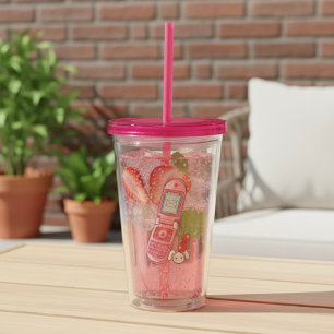 Cellphone Acrylic Tumbler Take Away Mugg