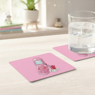 Cellphone Underlägg Papper Kvadrat