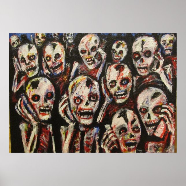 Cellphone Zombies by jack larson Poster (Framsidan)