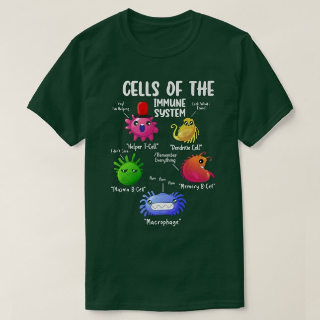 Cells Of The Immune Systems Biology Cells Science  T Shirt (Design framsida)