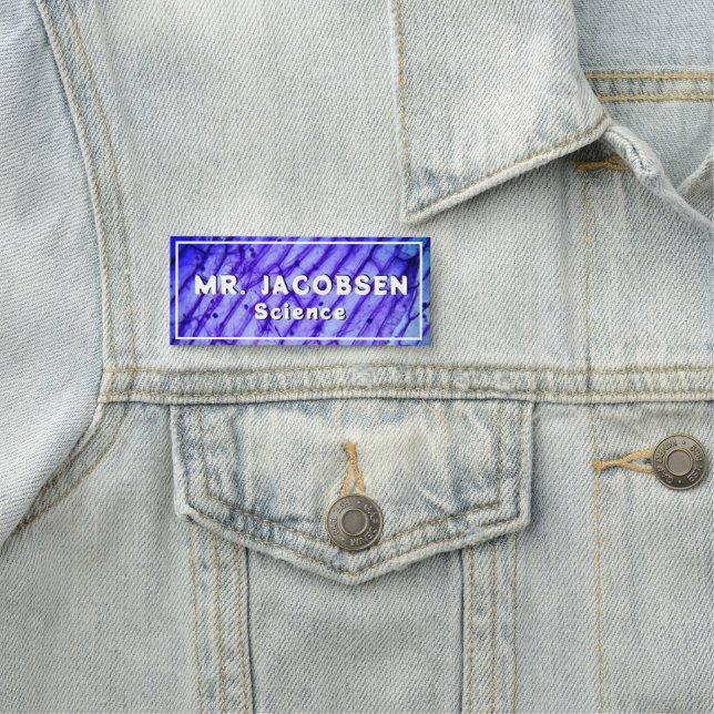 Cells Science Teacher Blue Namn bricka Namnbricka (På plats)