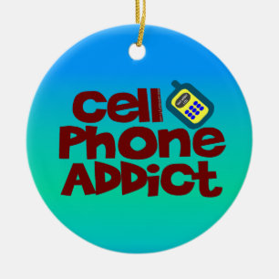 Celltelefonknarkare Julgransprydnad Keramik